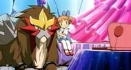 Entei in the third Pokemon movie (Image via The Pokemon Company)